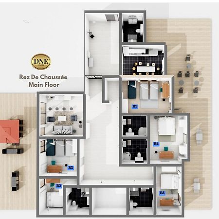 D&E - Paris-Disney - Holidays Apartment - Appartement De Vacances - 5 Chambres- 5 Sdb - 5 Bedrooms - 5 Bathrooms - Netflix Champs-Sur-Marne Dış mekan fotoğraf